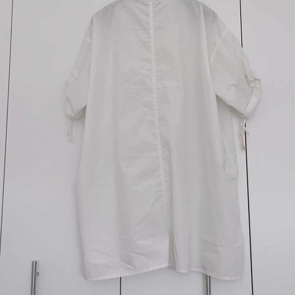 Yohji Yamamoto Oversized White Short-Sleeve Button-Down - Picture 8 of 11